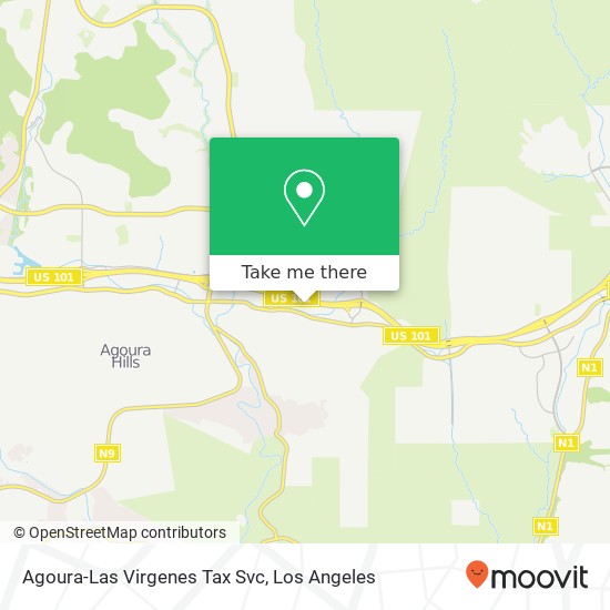 Agoura-Las Virgenes Tax Svc map