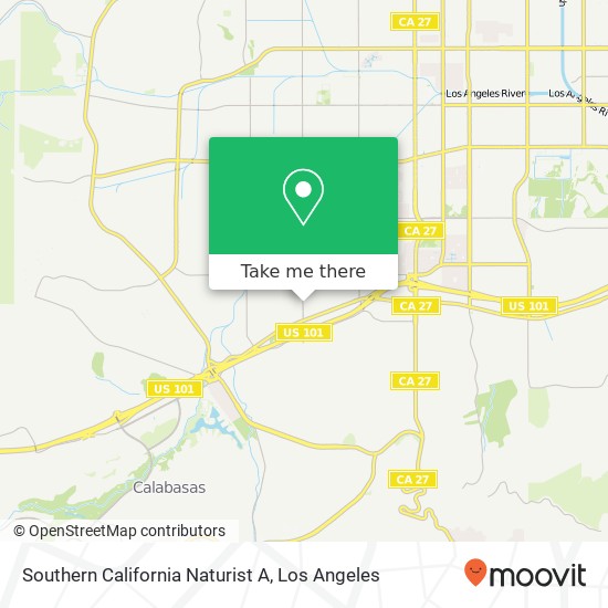 Mapa de Southern California Naturist A