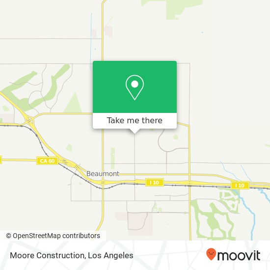 Moore Construction map