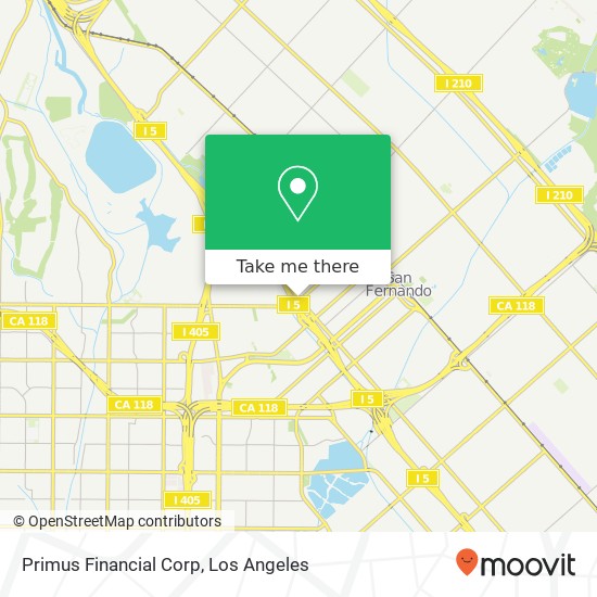Primus Financial Corp map