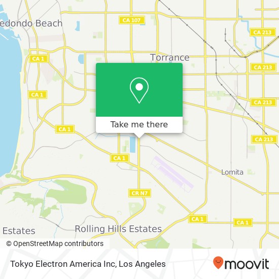 Tokyo Electron America Inc map