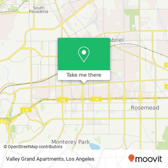 Valley Grand Apartments map