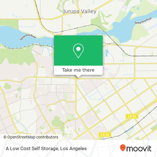 A Low Cost Self Storage map