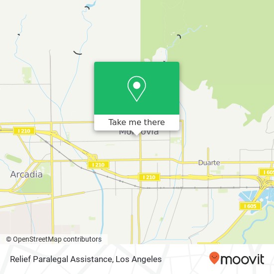 Relief Paralegal Assistance map