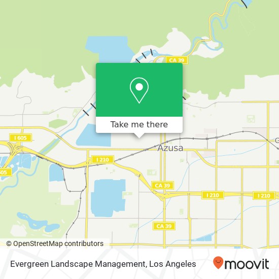 Evergreen Landscape Management map