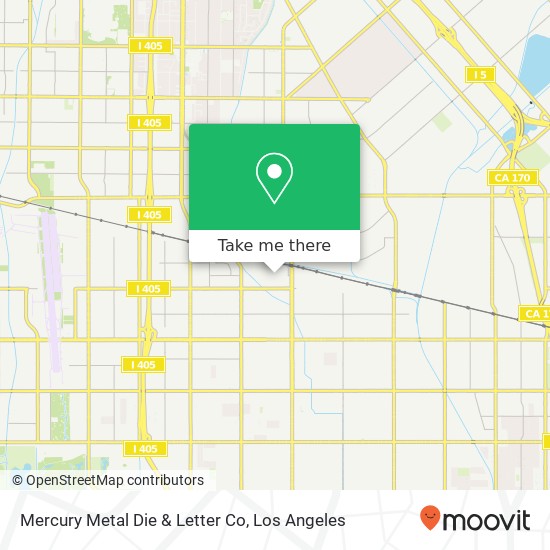Mapa de Mercury Metal Die & Letter Co