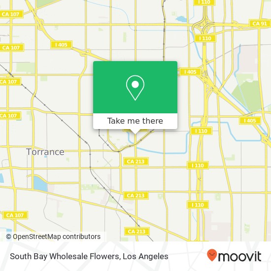 South Bay Wholesale Flowers map