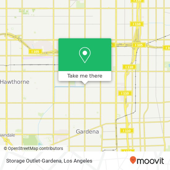 Storage Outlet-Gardena map