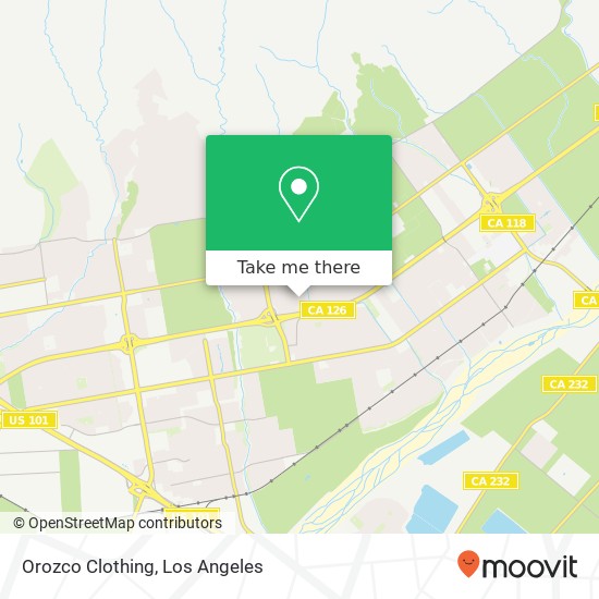 Orozco Clothing map