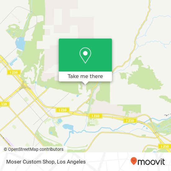 Moser Custom Shop map