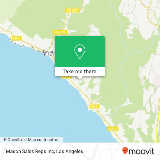 Mason Sales Reps Inc map