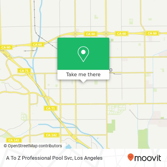 Mapa de A To Z Professional Pool Svc