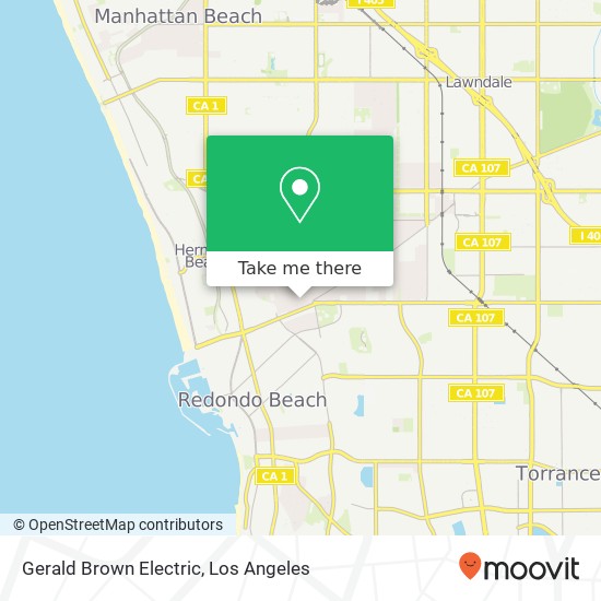 Gerald Brown Electric map