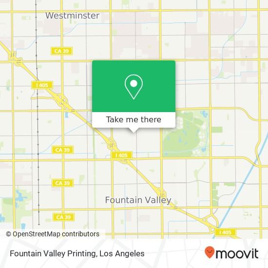 Fountain Valley Printing map