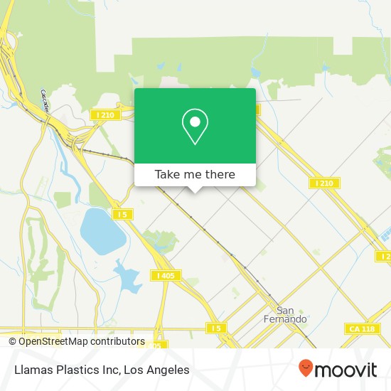 Llamas Plastics Inc map