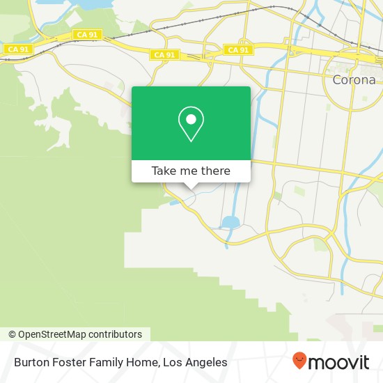 Burton Foster Family Home map