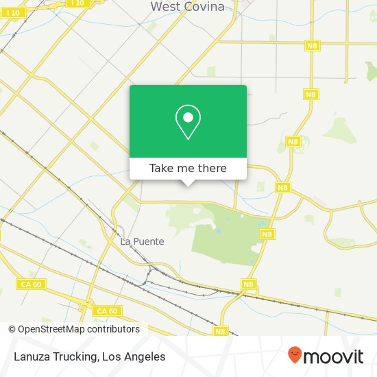 Lanuza Trucking map