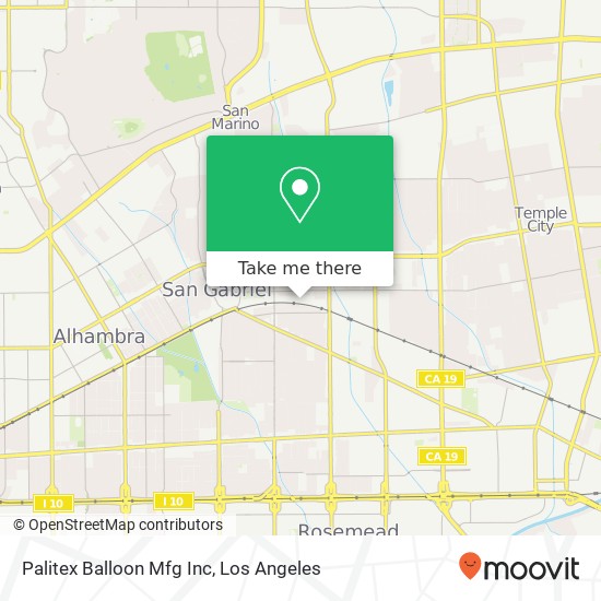 Palitex Balloon Mfg Inc map