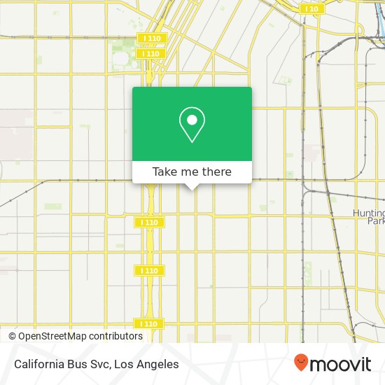 Mapa de California Bus Svc