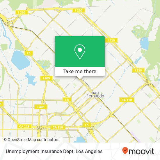 Unemployment Insurance Dept map