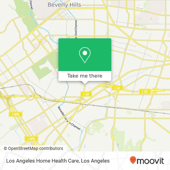 Los Angeles Home Health Care map
