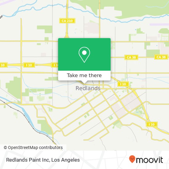 Redlands Paint Inc map