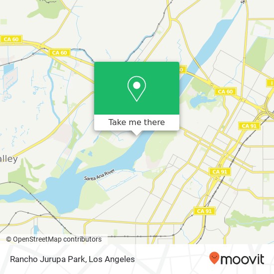 Rancho Jurupa Park map