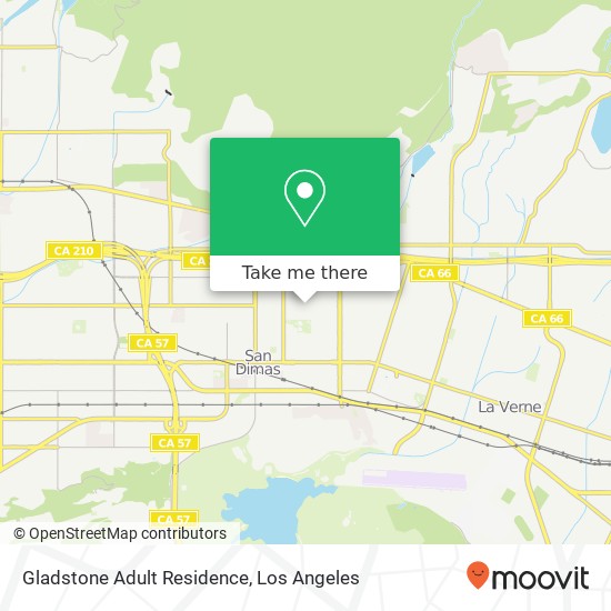 Gladstone Adult Residence map