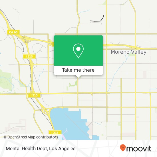 Mental Health Dept map