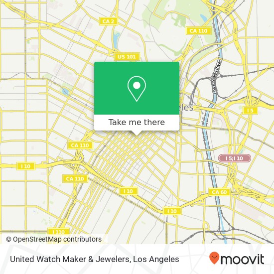 United Watch Maker & Jewelers map