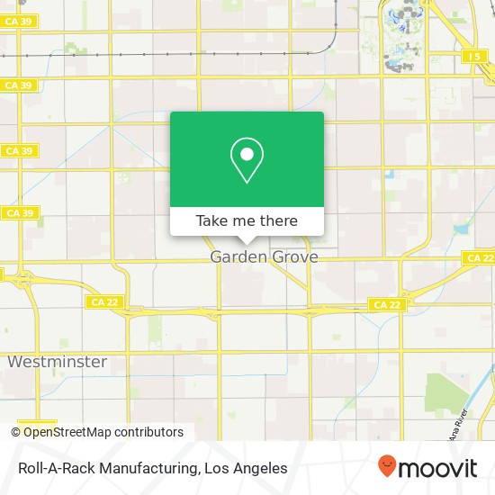 Mapa de Roll-A-Rack Manufacturing