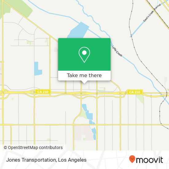 Jones Transportation map