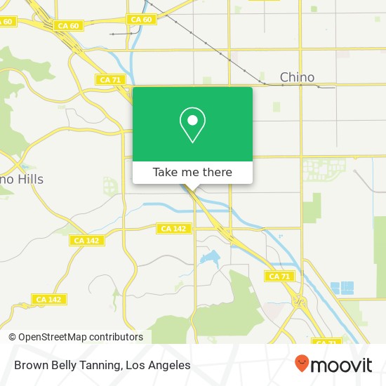 Brown Belly Tanning map