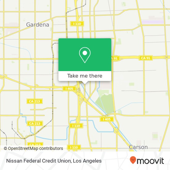 Mapa de Nissan Federal Credit Union