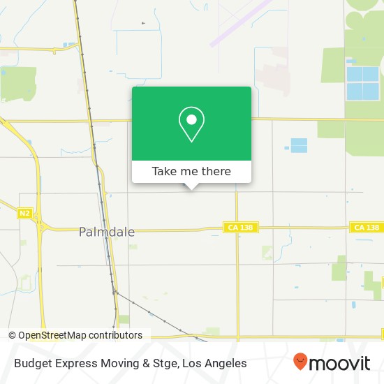 Budget Express Moving & Stge map