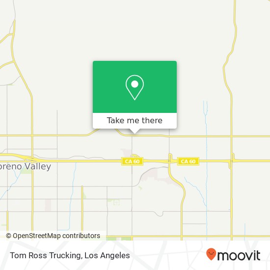 Mapa de Tom Ross Trucking