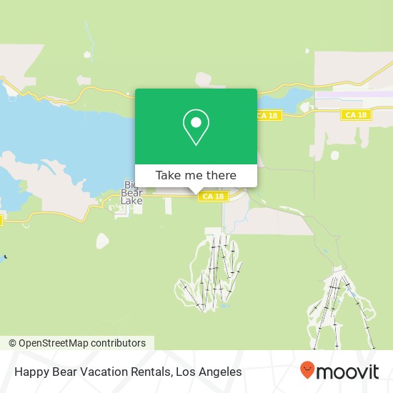 Mapa de Happy Bear Vacation Rentals