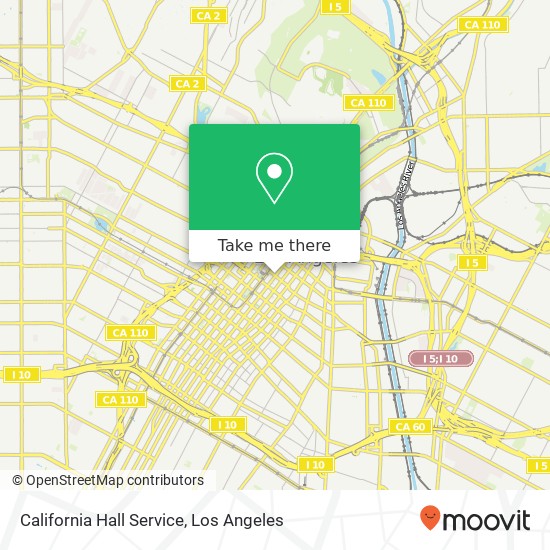Mapa de California Hall Service