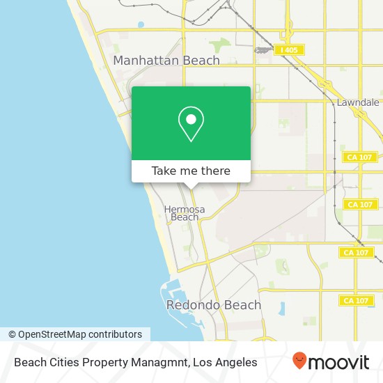 Beach Cities Property Managmnt map