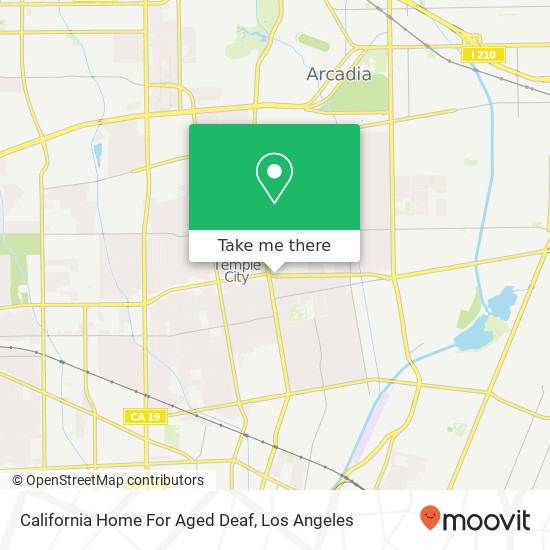 Mapa de California Home For Aged Deaf