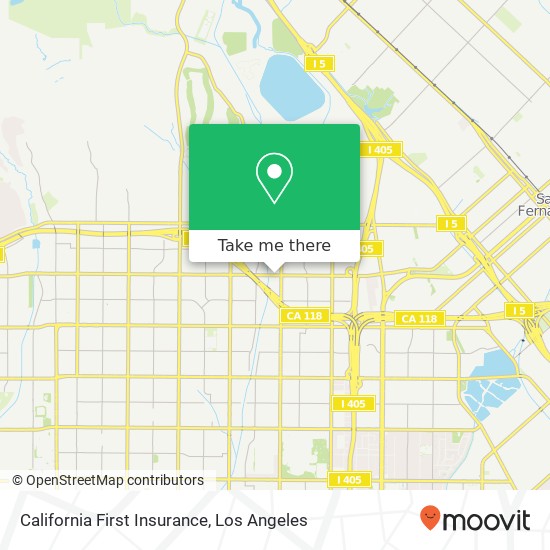Mapa de California First Insurance