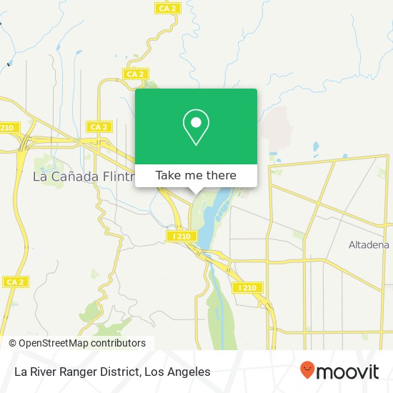 La River Ranger District map