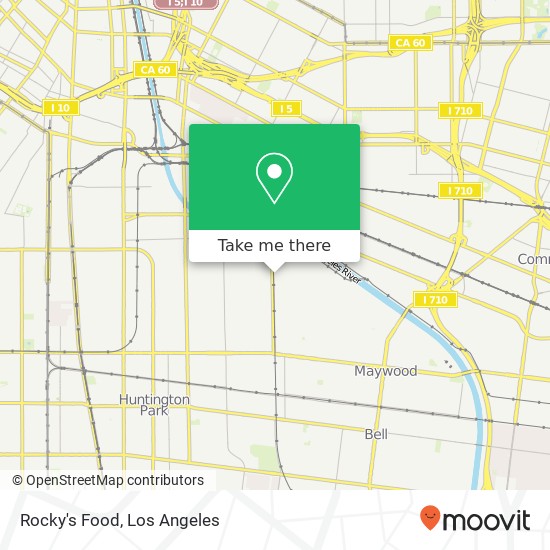 Rocky's Food map