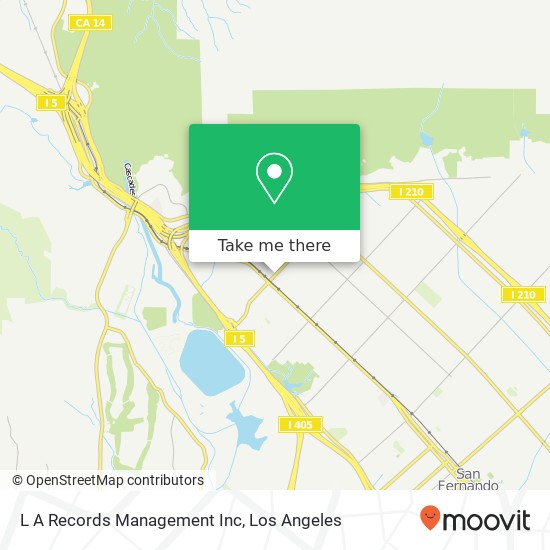 L A Records Management Inc map
