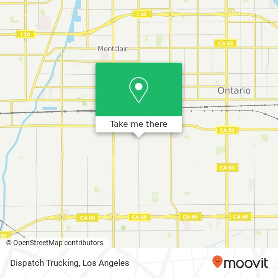 Mapa de Dispatch Trucking