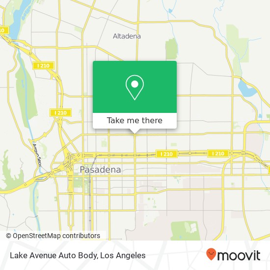Mapa de Lake Avenue Auto Body