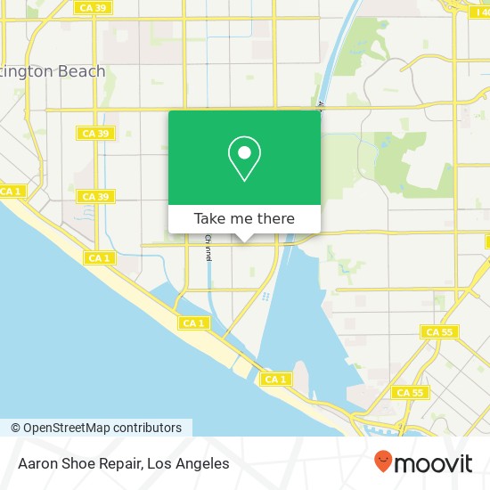 Aaron Shoe Repair map