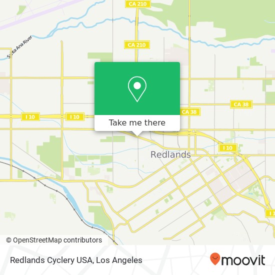 Redlands Cyclery USA map