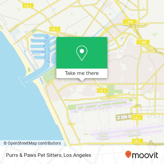 Purrs & Paws Pet Sitters map