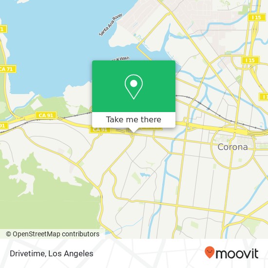 Mapa de Drivetime